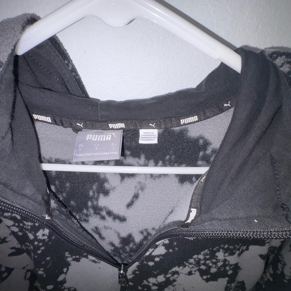 Puma Polarfleece Half Zip Black Gray Men’s Large - Picture 7 of 16